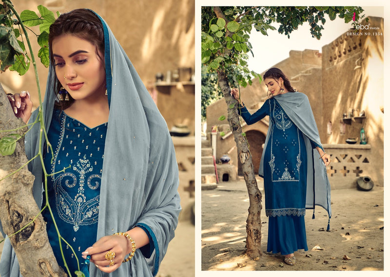 Eba Lifestyle Saburi Vol 1 Jam Cotton Embroidered Festive Wear Salwar Kameez