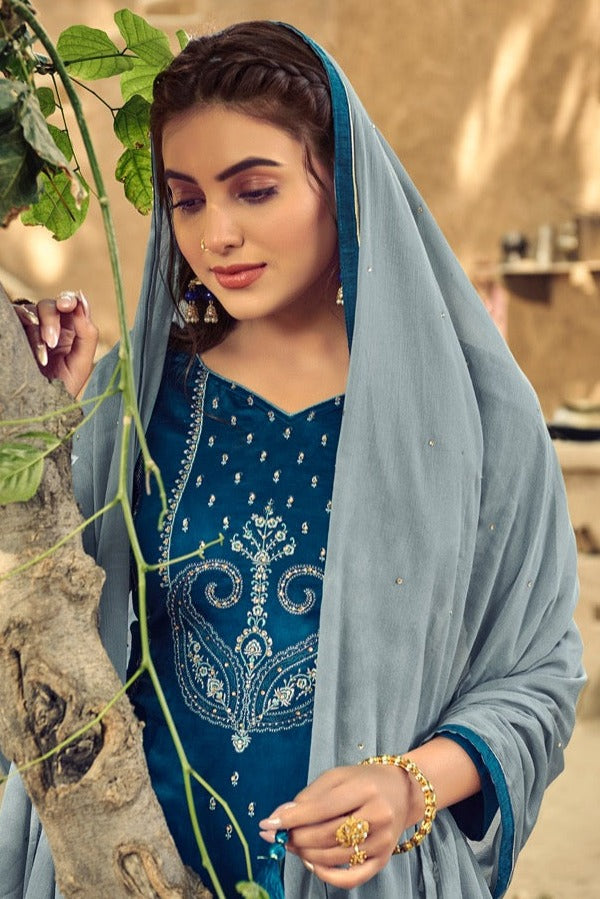 Eba Lifestyle Saburi Vol 1 Jam Cotton Embroidered Festive Wear Salwar Kameez