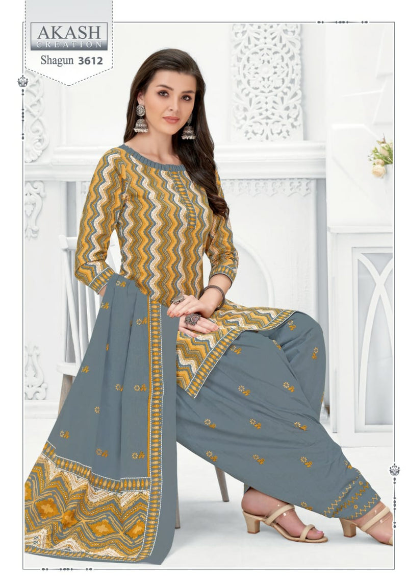 Akash Creation Shagun Vol 36 Pure Cotton Daily Wear Salwar Suit