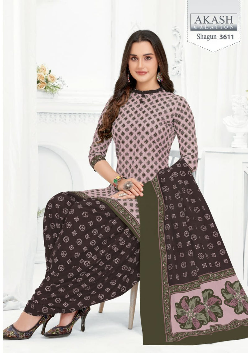 Akash Creation Shagun Vol 36 Pure Cotton Daily Wear Salwar Suit