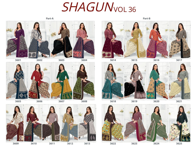 Akash Creation Shagun Vol 36 Pure Cotton Daily Wear Salwar Suit