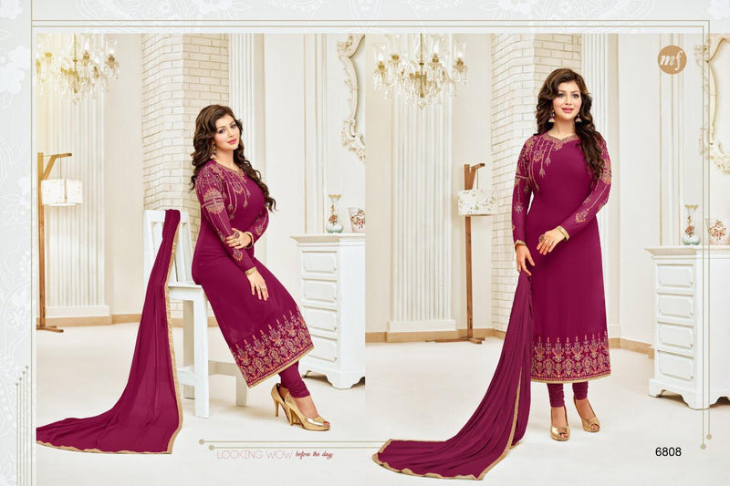 Mf Saira Vol 2 Georgette With Heavy Embroidery Work Stylish Designer Festive Wear Fancy Salwar Kameez