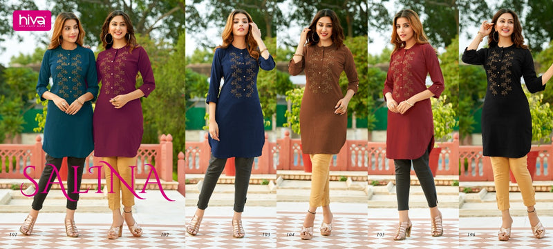 Hiva Salina Fancy Causal Wear Kurti