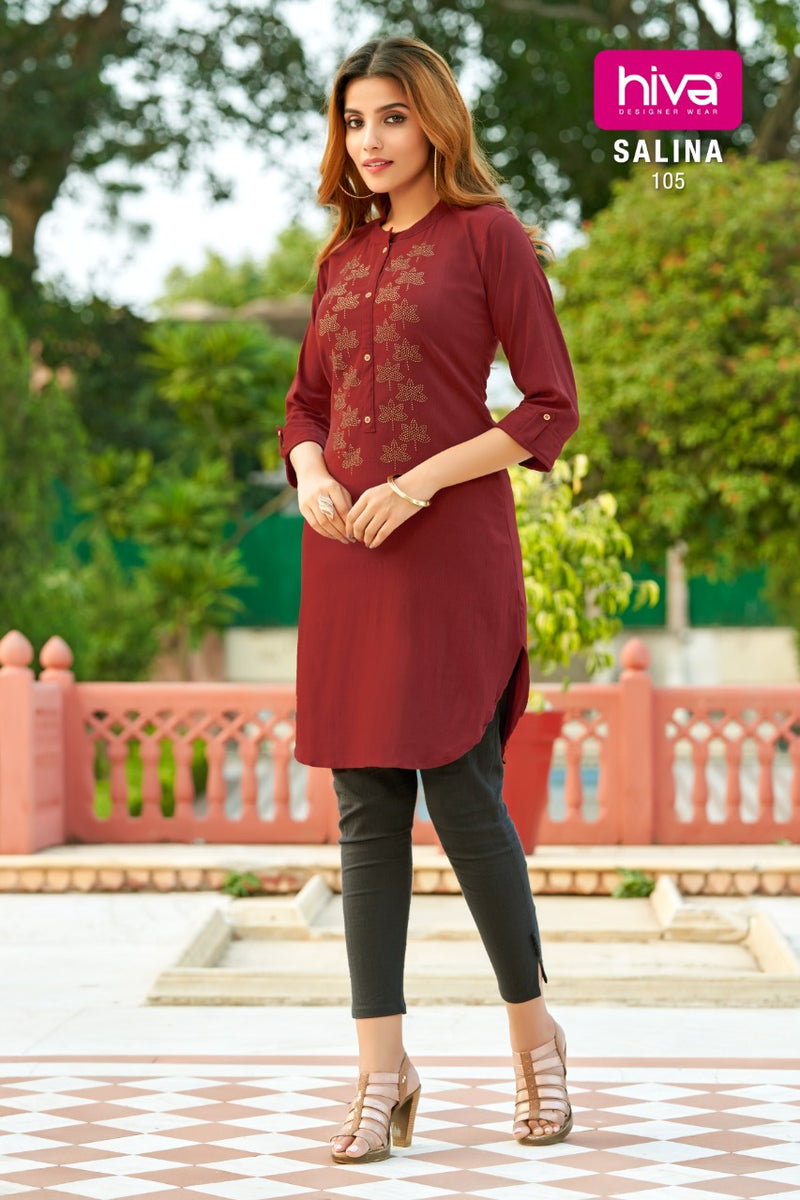 Hiva Salina Fancy Causal Wear Kurti