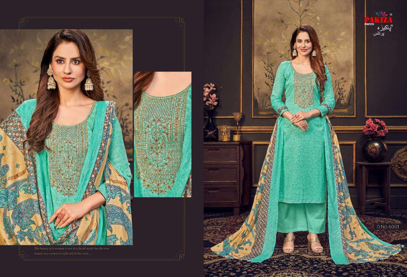 Pakiza Prints Sana Safinaz Vol 6 Cotton Satin Party Wear Salwar Suits