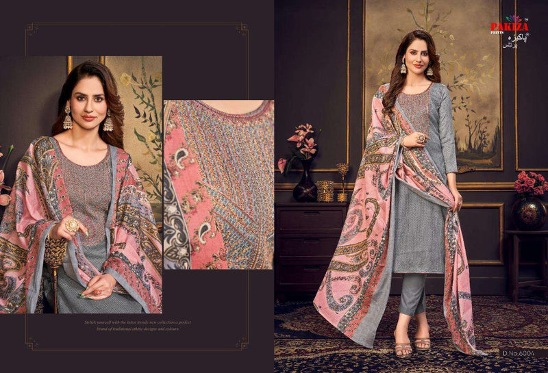 Pakiza Prints Sana Safinaz Vol 6 Cotton Satin Party Wear Salwar Suits