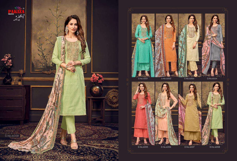 Pakiza Prints Sana Safinaz Vol 6 Cotton Satin Party Wear Salwar Suits