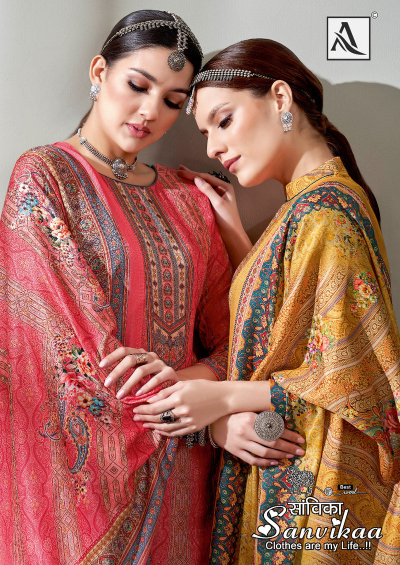 Alok Suit Sanvikaa Pashmina With Fancy Work Stylish Designer Party Wear Fancy Salwar Kameez