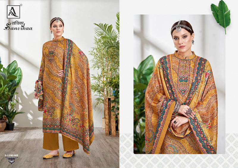 Alok Suit Sanvikaa Pashmina With Fancy Work Stylish Designer Party Wear Fancy Salwar Kameez