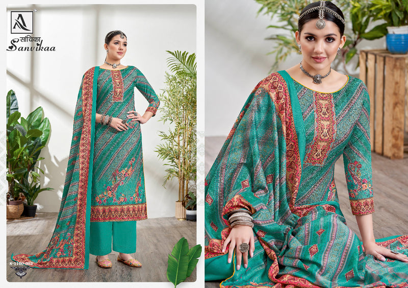 Alok Suit Sanvikaa Pashmina With Fancy Work Stylish Designer Party Wear Fancy Salwar Kameez