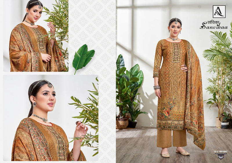 Alok Suit Sanvikaa Pashmina With Fancy Work Stylish Designer Party Wear Fancy Salwar Kameez