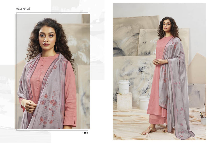 Ganga Sava Mirari Linen Cotton Embroidered Party Wear Salwar Kameez