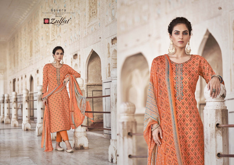 Zulfat Designer Suits Savera Rayon Festive Wear Salwar Suits