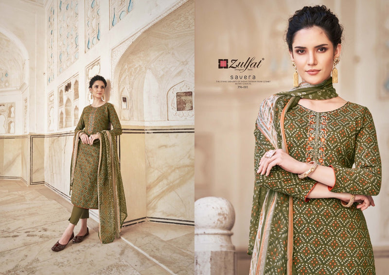 Zulfat Designer Suits Savera Rayon Festive Wear Salwar Suits