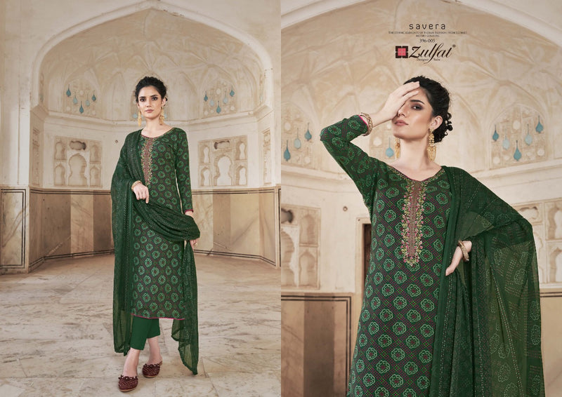 Zulfat Designer Suits Savera Rayon Festive Wear Salwar Suits