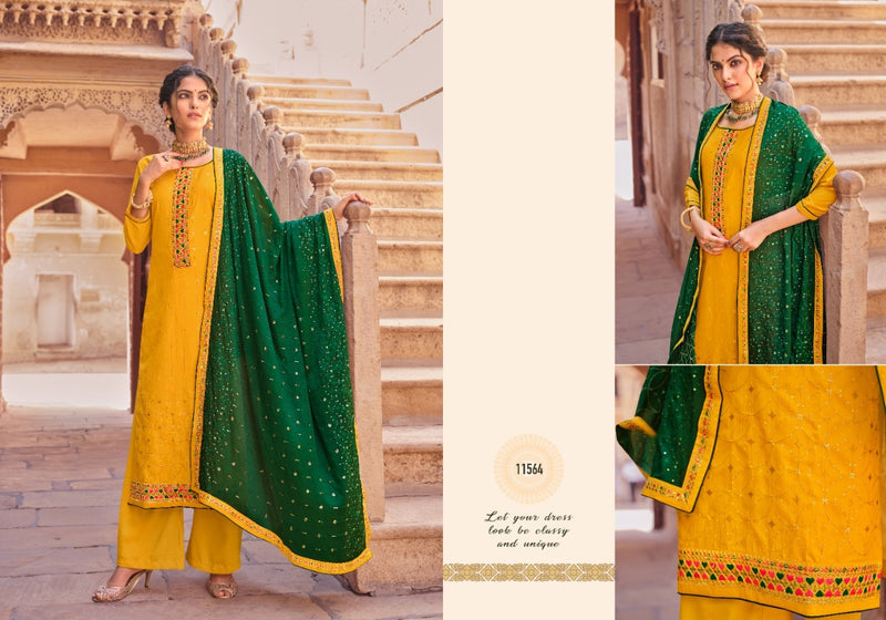 Panch Ratna Sequence Parampara Silk Coding & Sequence Work Salwar Suits