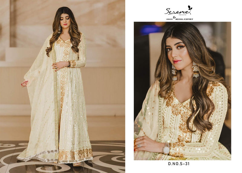 Serene Vol 2 Fox Georgette Designer Pakistani Style Embroidered Party Wear Salwar Kameez