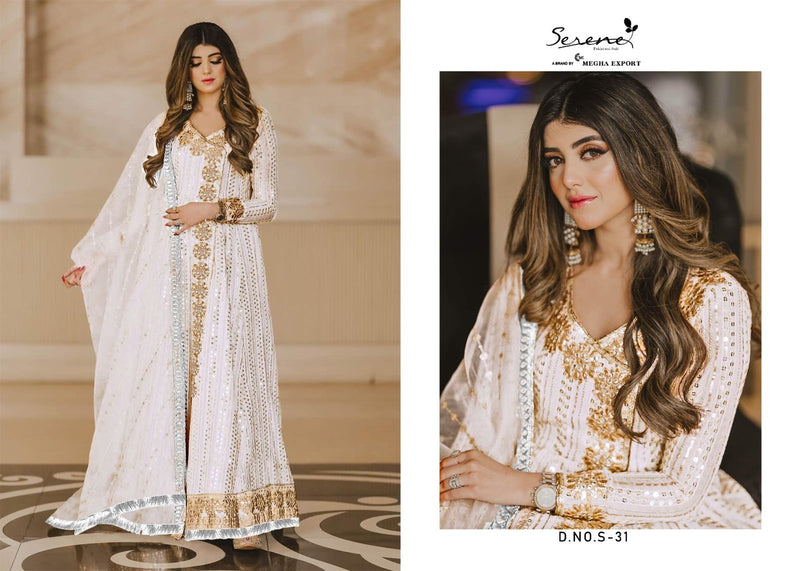 Serene Vol 2 Fox Georgette Designer Pakistani Style Embroidered Party Wear Salwar Kameez