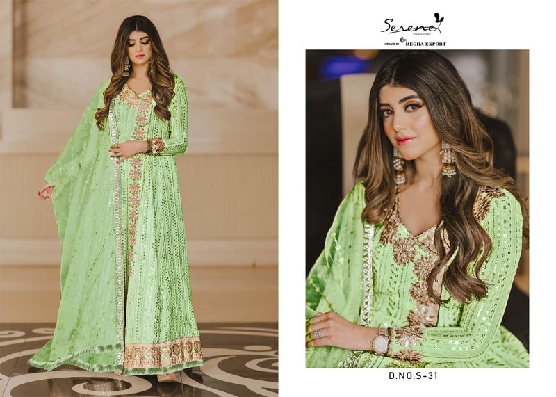 Serene Vol 2 Fox Georgette Designer Pakistani Style Embroidered Party Wear Salwar Kameez