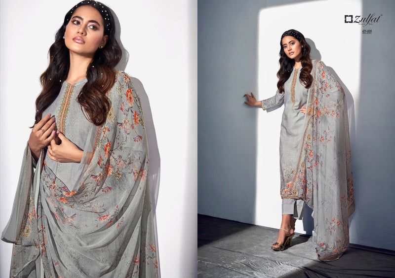 Zulfat Designer Suits Shaandaar Cotton With Digital Print Party Wear Salwar Suits