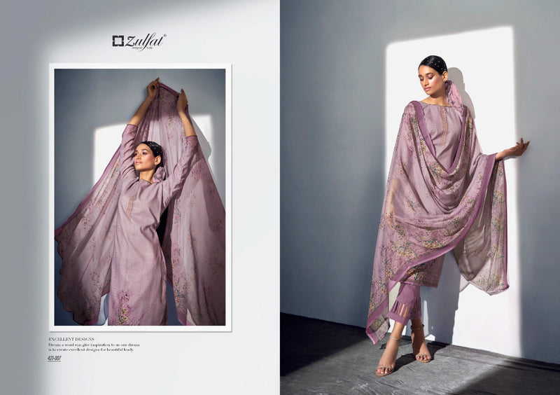 Zulfat Designer Suits Shaandaar Cotton With Digital Print Party Wear Salwar Suits