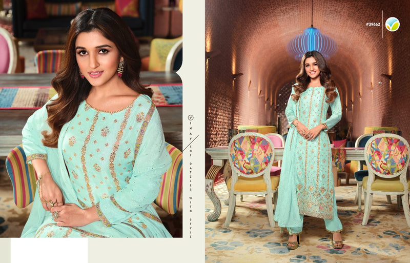 Vinay Fashion Tumbaa Shagun Viscose Fancy Stylish Ready Made Festive Wear Salwar Kameez