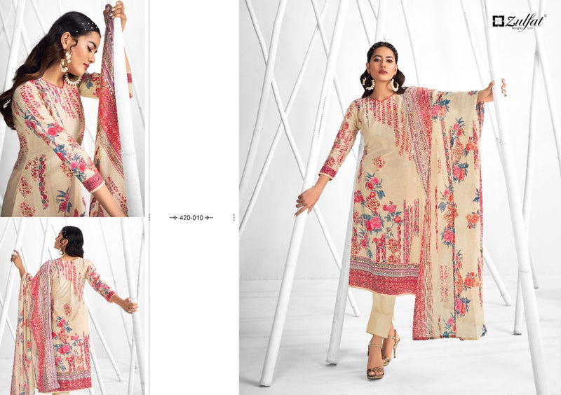 Zulfat Designer Suits Shaheen Cotton Festive Wear Salwar Suits With Exclusive Prints