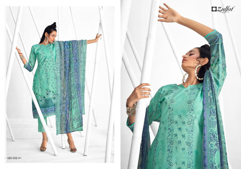 Zulfat Designer Suits Shaheen Cotton Festive Wear Salwar Suits With Exclusive Prints