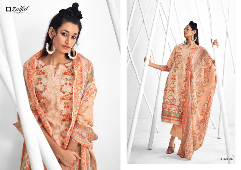 Zulfat Designer Suits Shaheen Cotton Festive Wear Salwar Suits With Exclusive Prints