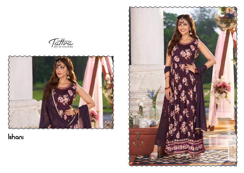 Tattva Shanaya Georgette With Heavy Embroidery Work Stylish Designer Party Wear Fancy Kurti