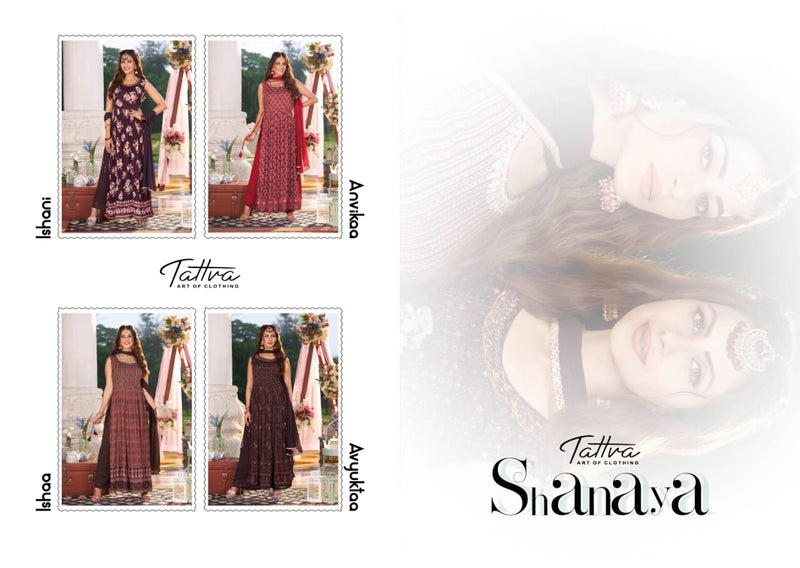 Tattva Shanaya Georgette With Heavy Embroidery Work Stylish Designer Party Wear Fancy Kurti