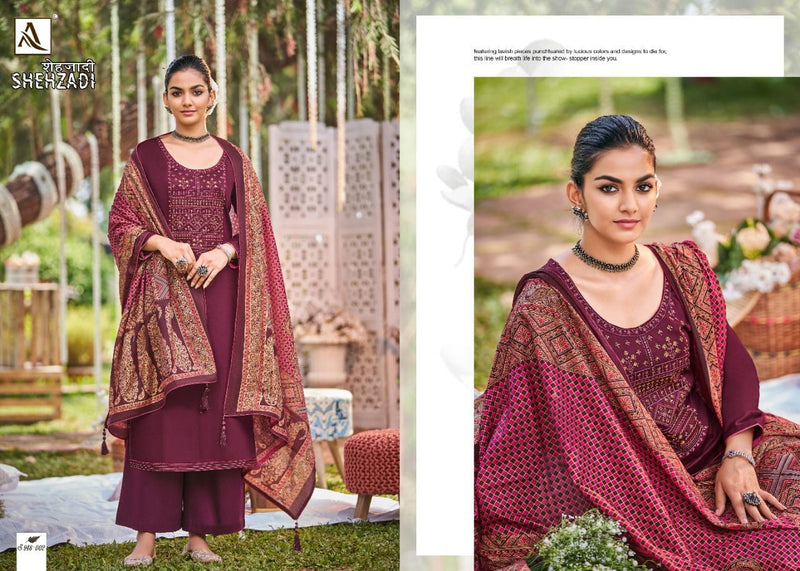 Alok Suits Shehzadi Jam Cotton Festive Wear Salwar Kameez With Fancy Embroidery