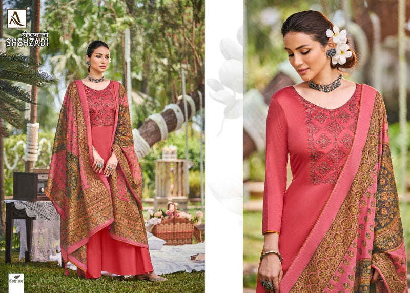 Alok Suits Shehzadi Jam Cotton Festive Wear Salwar Kameez With Fancy Embroidery