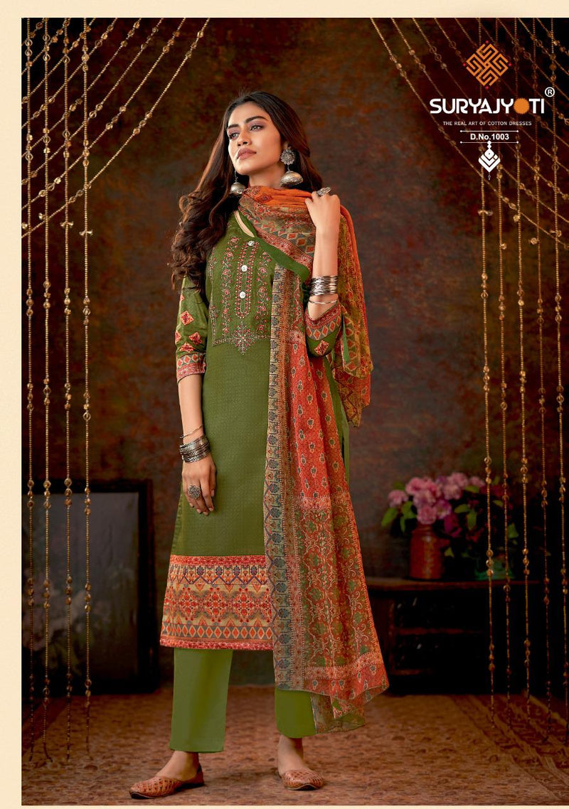 Suryajyoti Shezan Vol 1 Jam Satin Fancy Embroidered Party Wear Salwar Kameez