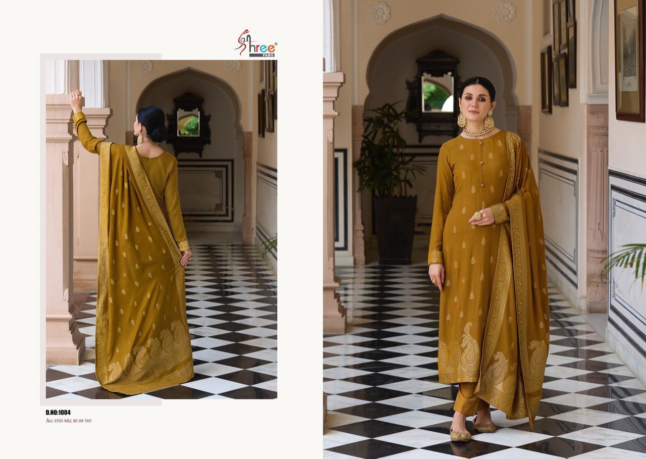 Shree Fabs Shiddat Pashmina With Beautiful Embroidery Work Stylish Designer Festive Wear Salwar Kameez