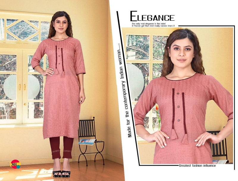 Riyaa Shiddat Vol 1 Rayon Embroidered Casual Wear Fancy Straight Kurtis