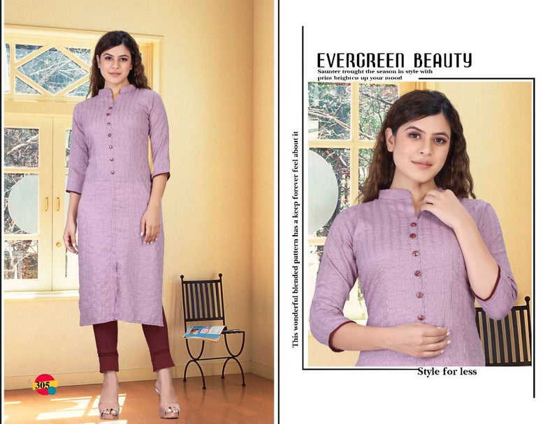 Riyaa Shiddat Vol 1 Rayon Embroidered Casual Wear Fancy Straight Kurtis