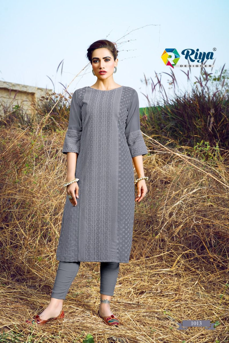 Riya Designer Shifali Pure Georgette Fancy Casual Wear Kurtis