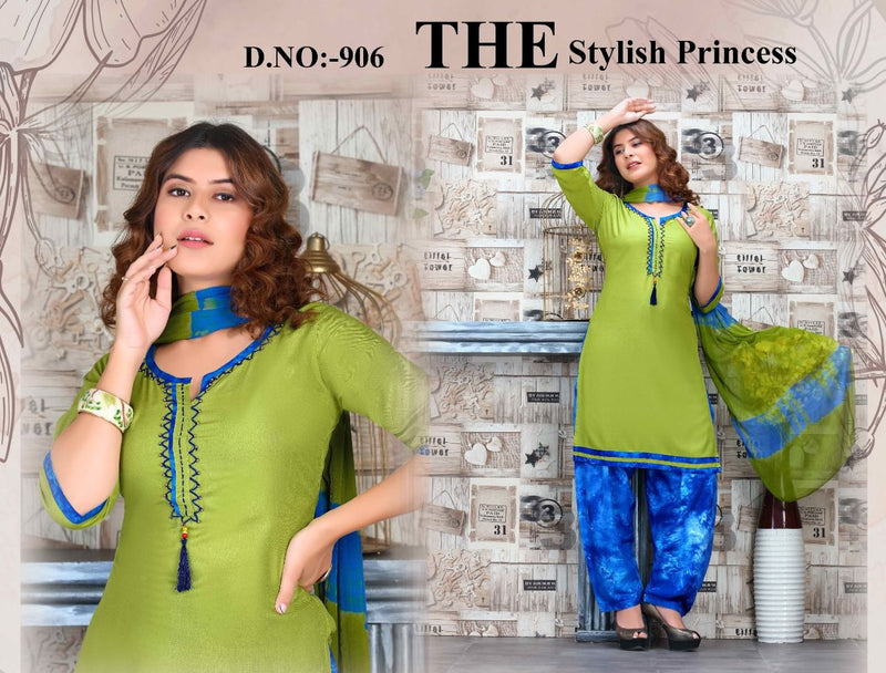 Beauty Queen Shiny Vol 1 Rayon Patiyala Style Kurtis With Bottom & Dupatta