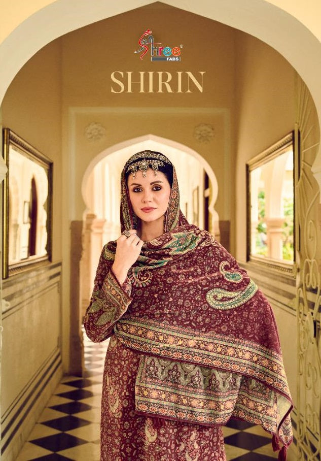 Shree Fabs Shirin Velvet With Digital Print With Swarovskl Work Stylish Designer Festive Wear Salwar Kameez