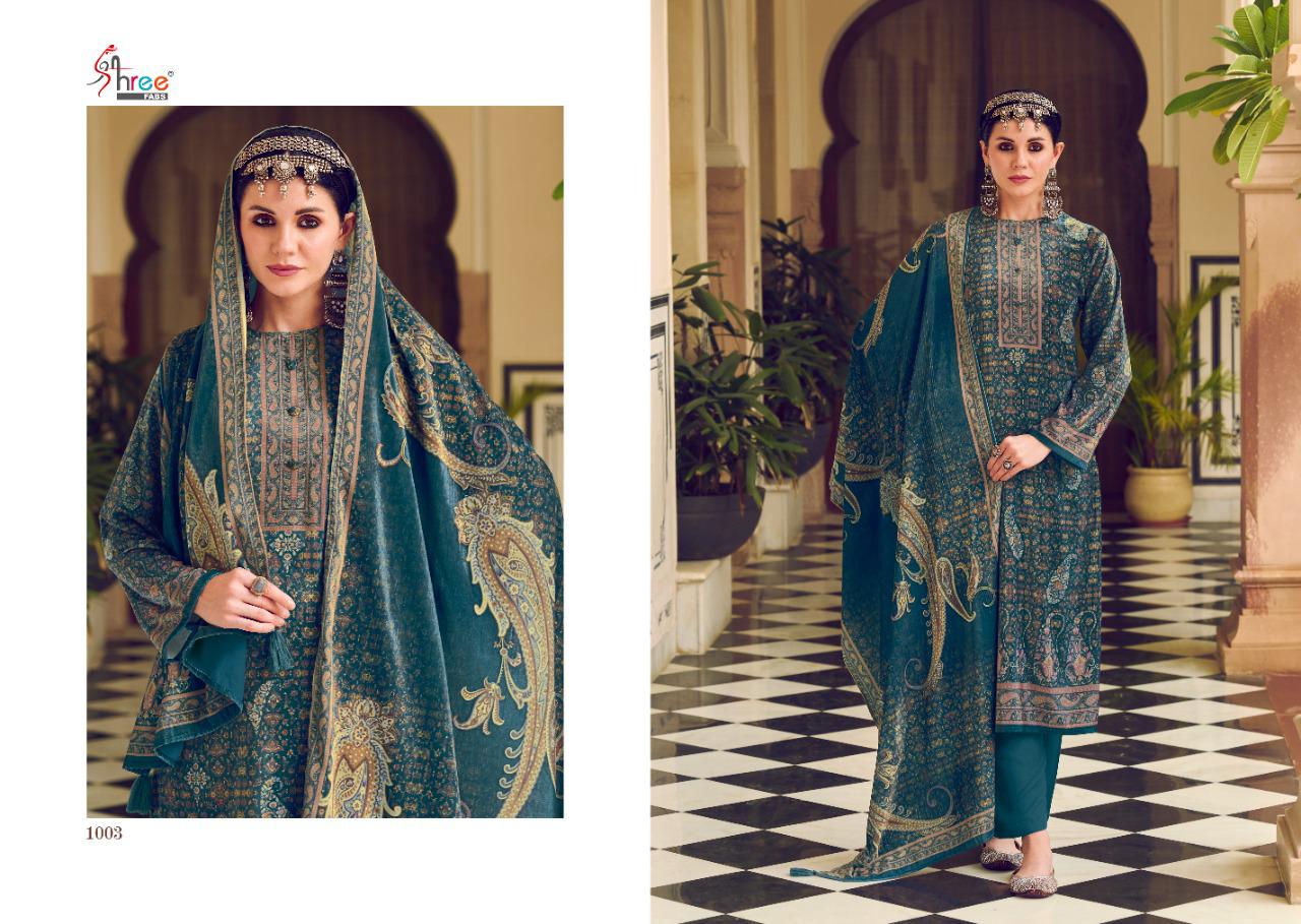 Shree Fabs Shirin Velvet With Digital Print With Swarovskl Work Stylish Designer Festive Wear Salwar Kameez