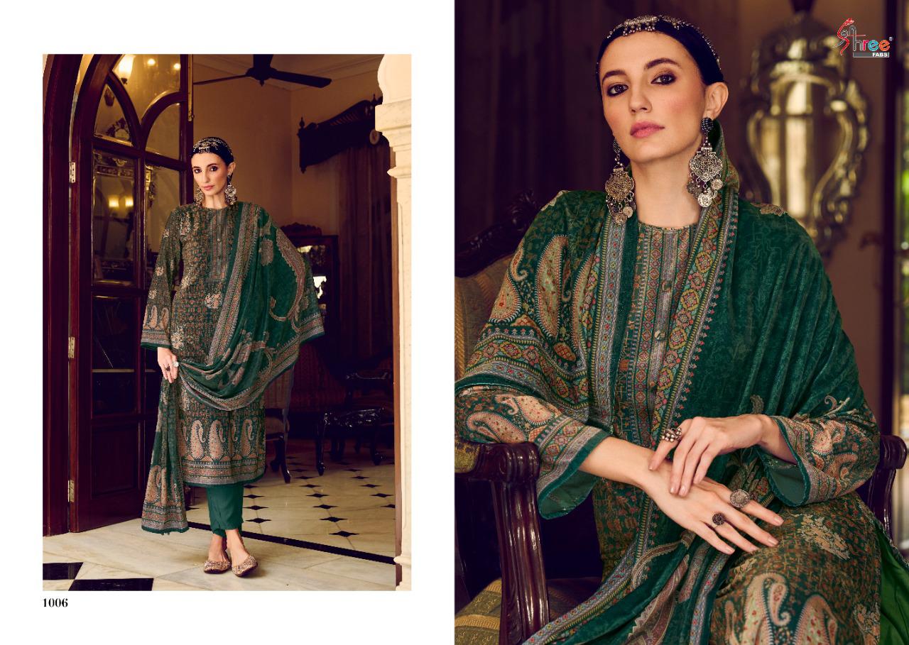 Shree Fabs Shirin Velvet With Digital Print With Swarovskl Work Stylish Designer Festive Wear Salwar Kameez