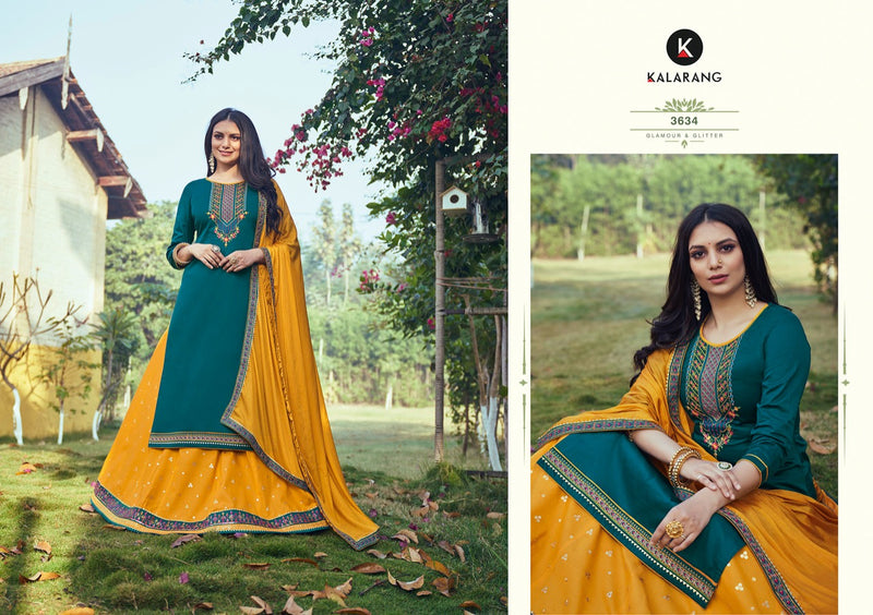 Kalarang Fashion Shivali Jam Silk Cotton Festive Wear Salwar Suits