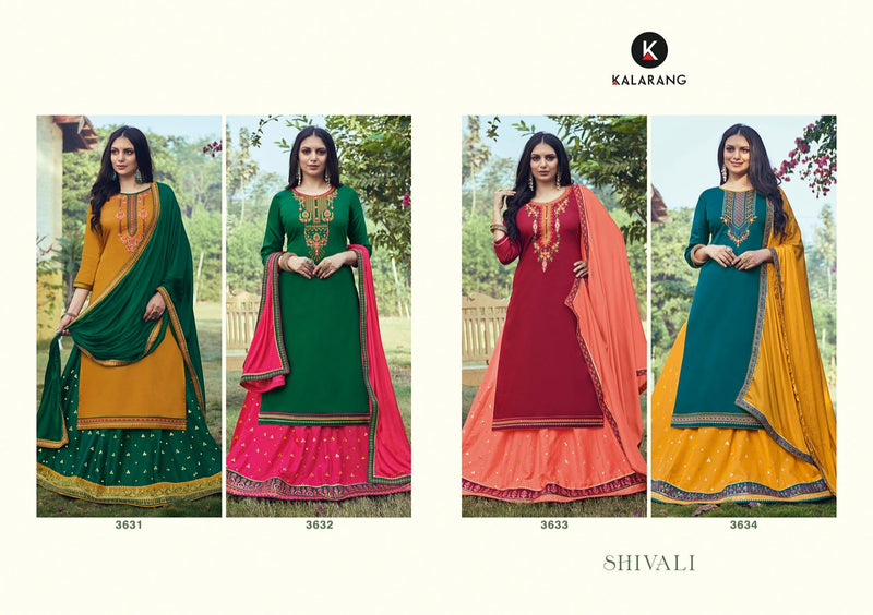 Kalarang Fashion Shivali Jam Silk Cotton Festive Wear Salwar Suits