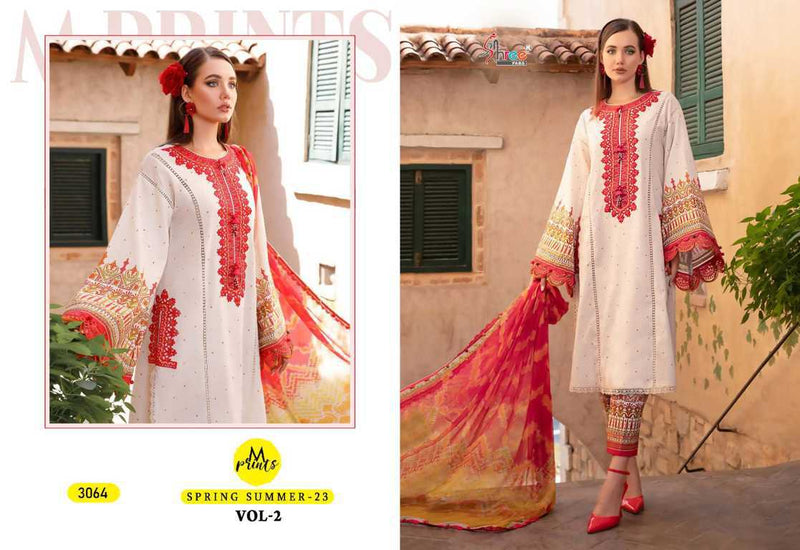 Shree Fabs M Print Spring Summer 23 Vol 2 Cotton Printed Embroidery Patches Printed Designer Salwar Suit