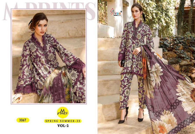 Shree Fabs M Print Spring Summer 23 Vol 2 Cotton Printed Embroidery Patches Printed Designer Salwar Suit