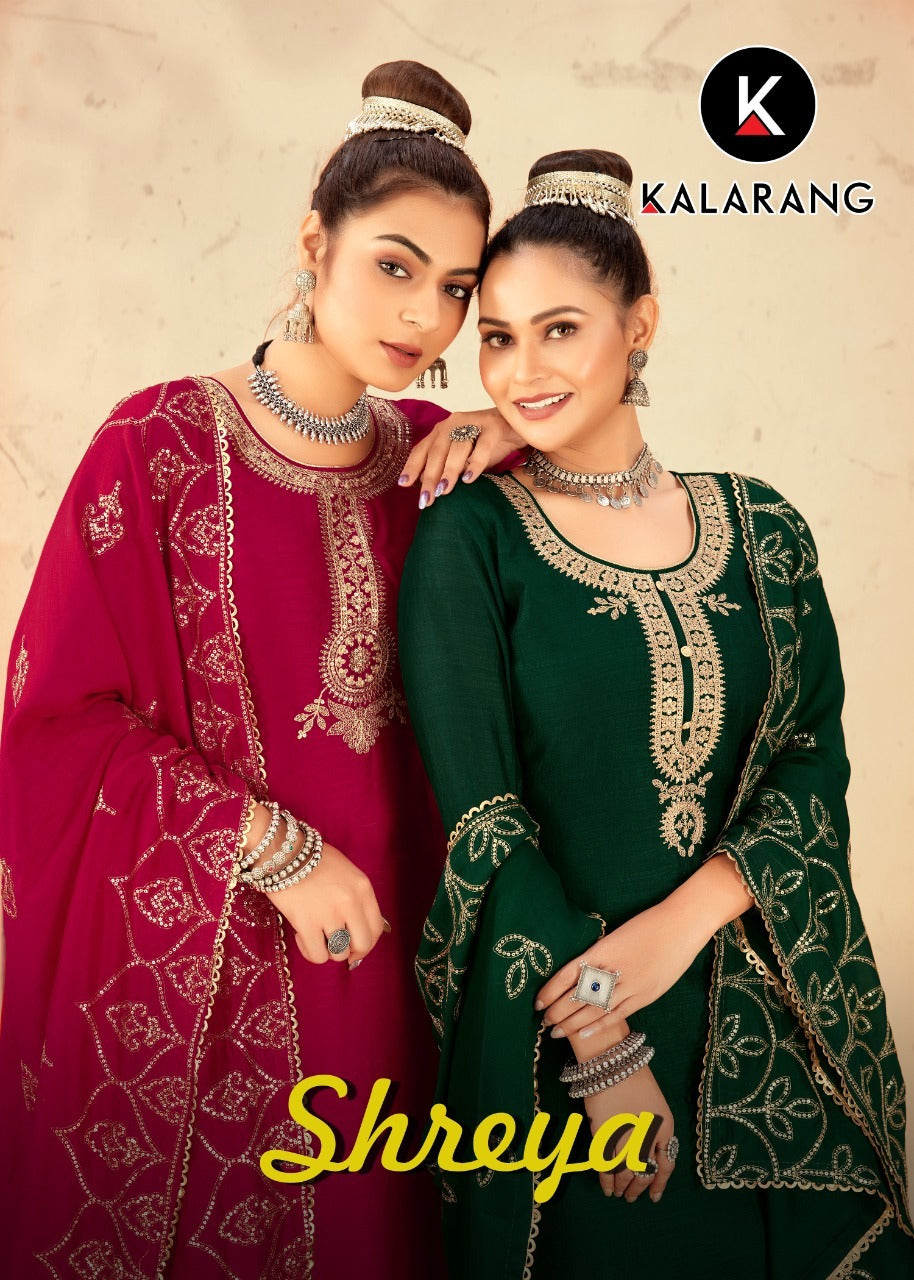 Kala Rang Shreya Silk With Beautiful Work Stylish Designer Festive Wear Fancy Salwar Kameez