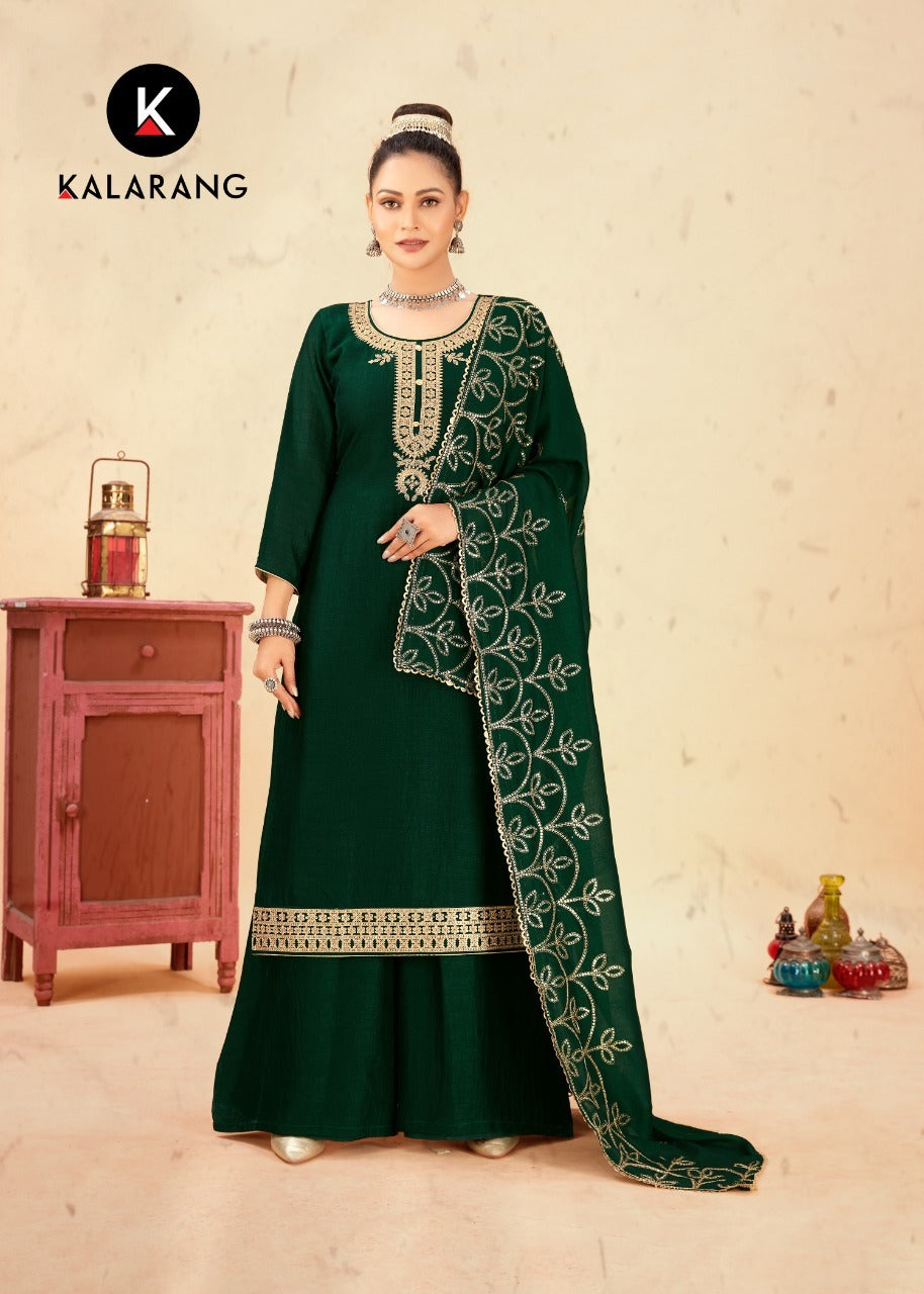 Kala Rang Shreya Silk With Beautiful Work Stylish Designer Festive Wear Fancy Salwar Kameez