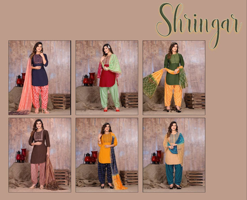 Riya Shringar Vol 1 Rayon Stylish Designer Casual Look Festive Wear Kurti