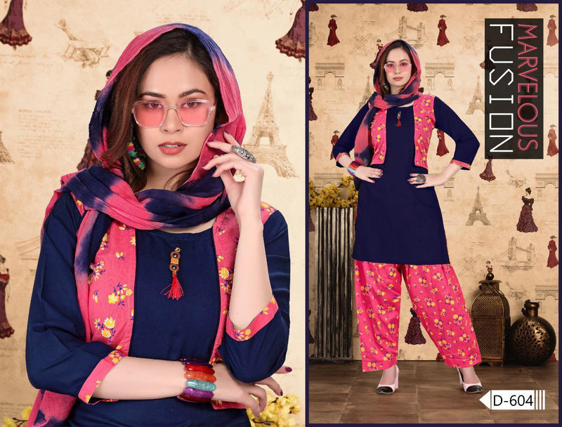 Beauty Queen Shrug Vol 1 Rayon Patiyala Style Fancy Party Wear Kurtis With Bottom & Dupatta